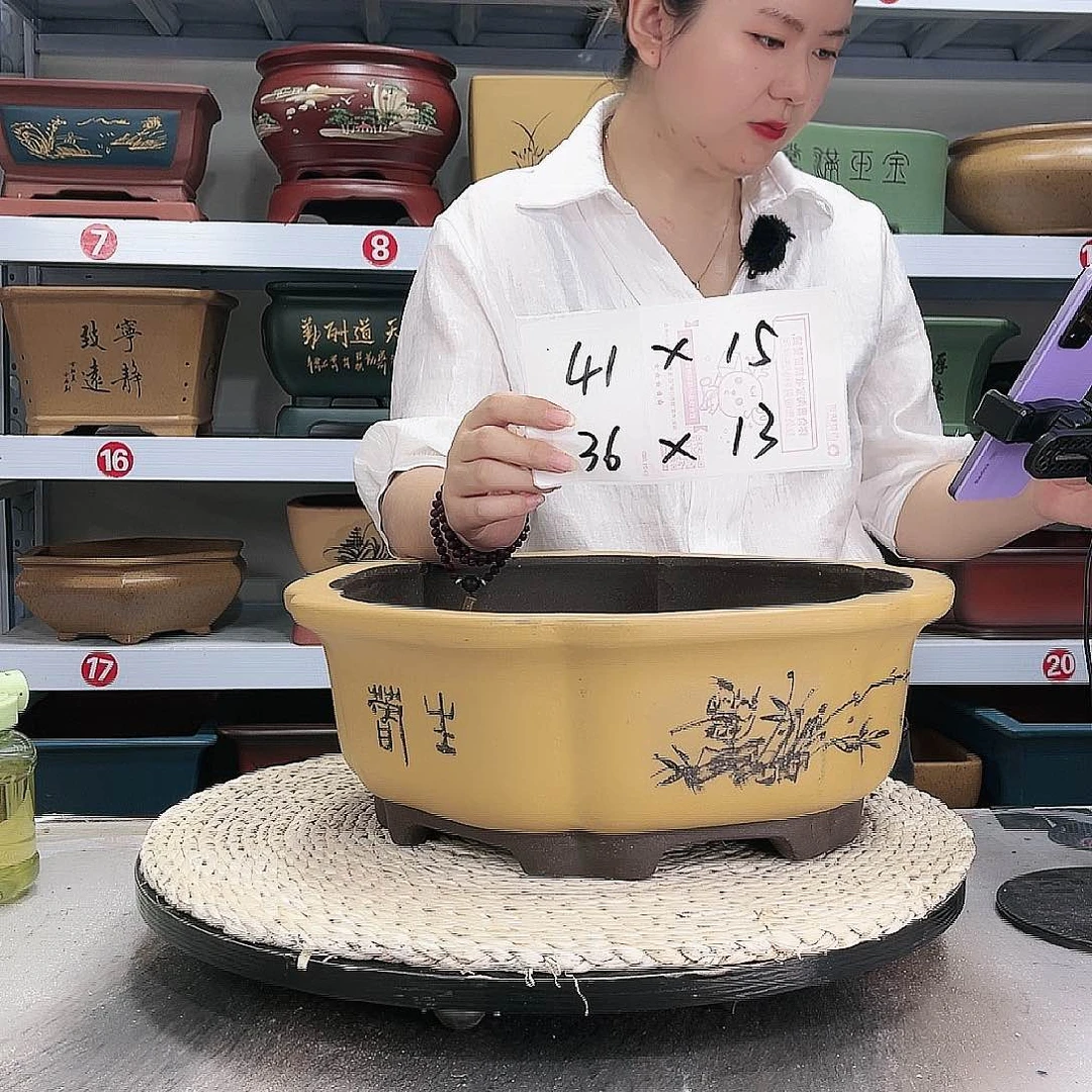 紫砂花盆紫砂花盆