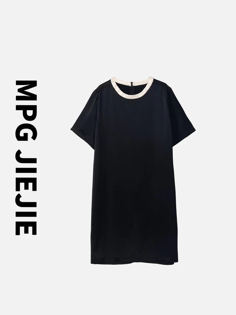 MPG JIEJIE【假日公主】25春夏大码女装连衣裙时尚休闲拼接气质潮流