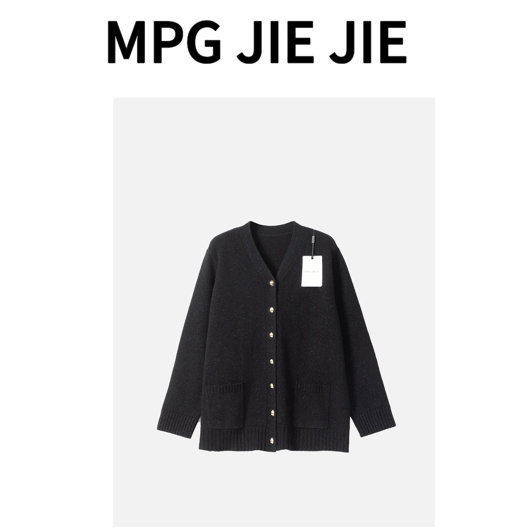 MPG JIEJIE【好羊气】大码绵羊毛时尚休闲百搭秋冬开衫