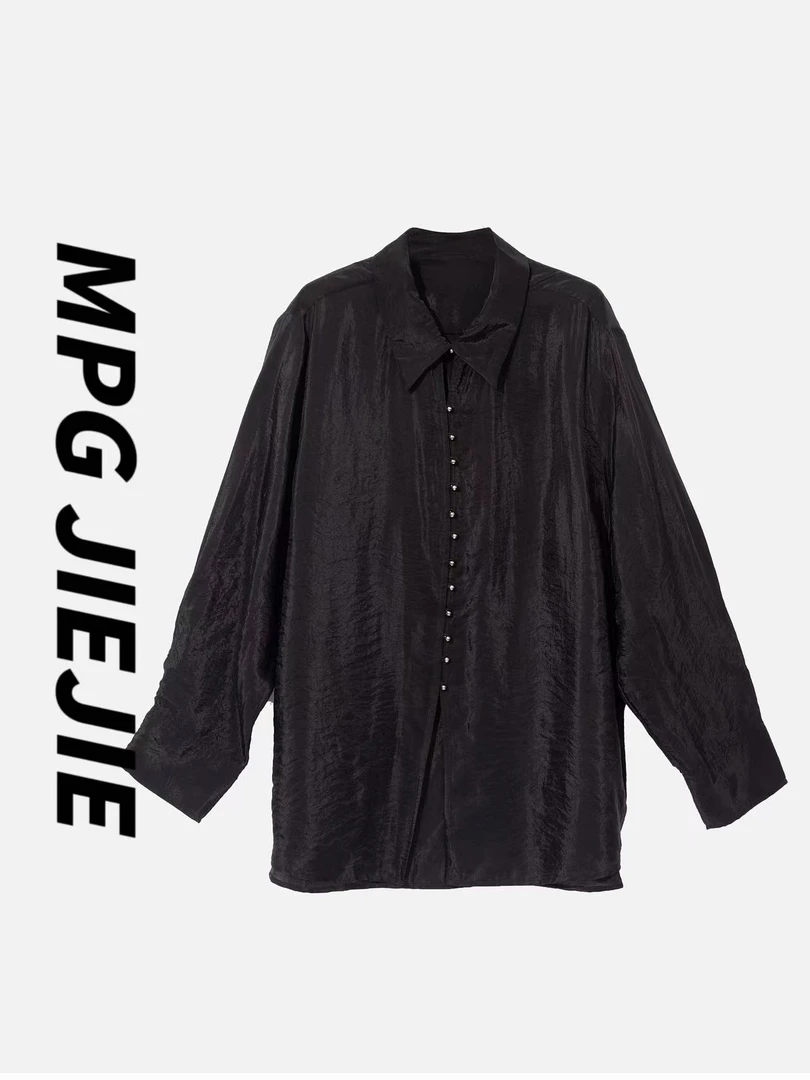 MPG JIEJIE【秀场日记】大码气质打底百搭大码女装衬衣