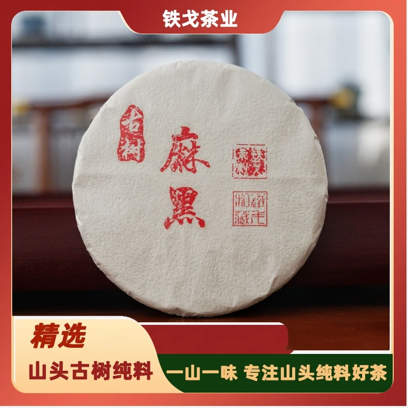 2023年麻黑古树秋茶 200克饼普洱茶生茶铁戈制茶云南版纳