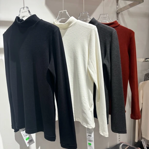 ［中领单件上衣］9262加绒速暧弹弹衣女士打底衫