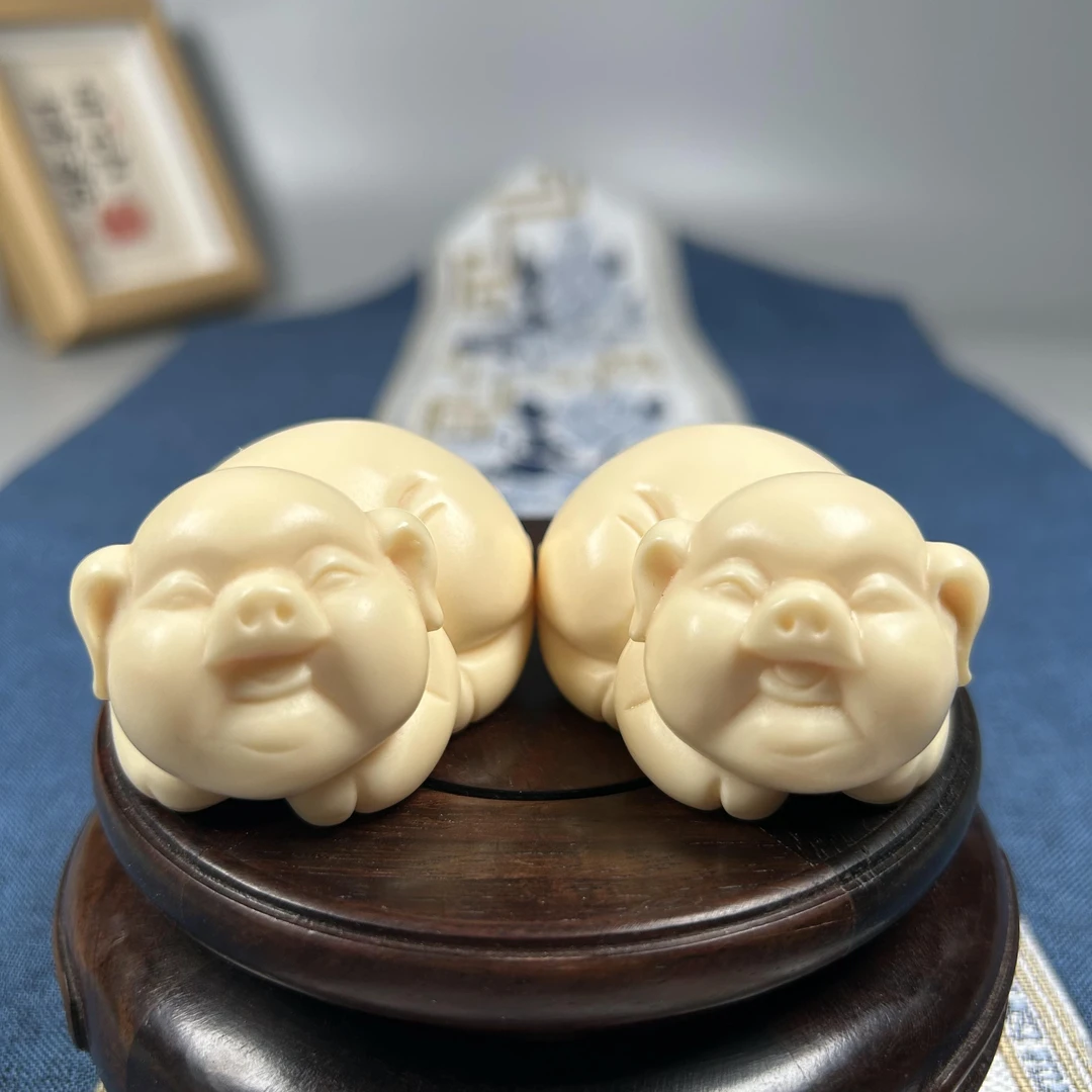 福气对猪桌摆创意礼品摆件