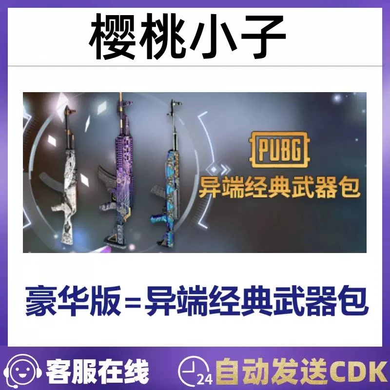 PUBG绝地求生枪皮肤 异端经典武器包M762/AKM/SKS套装 兑换码CDK