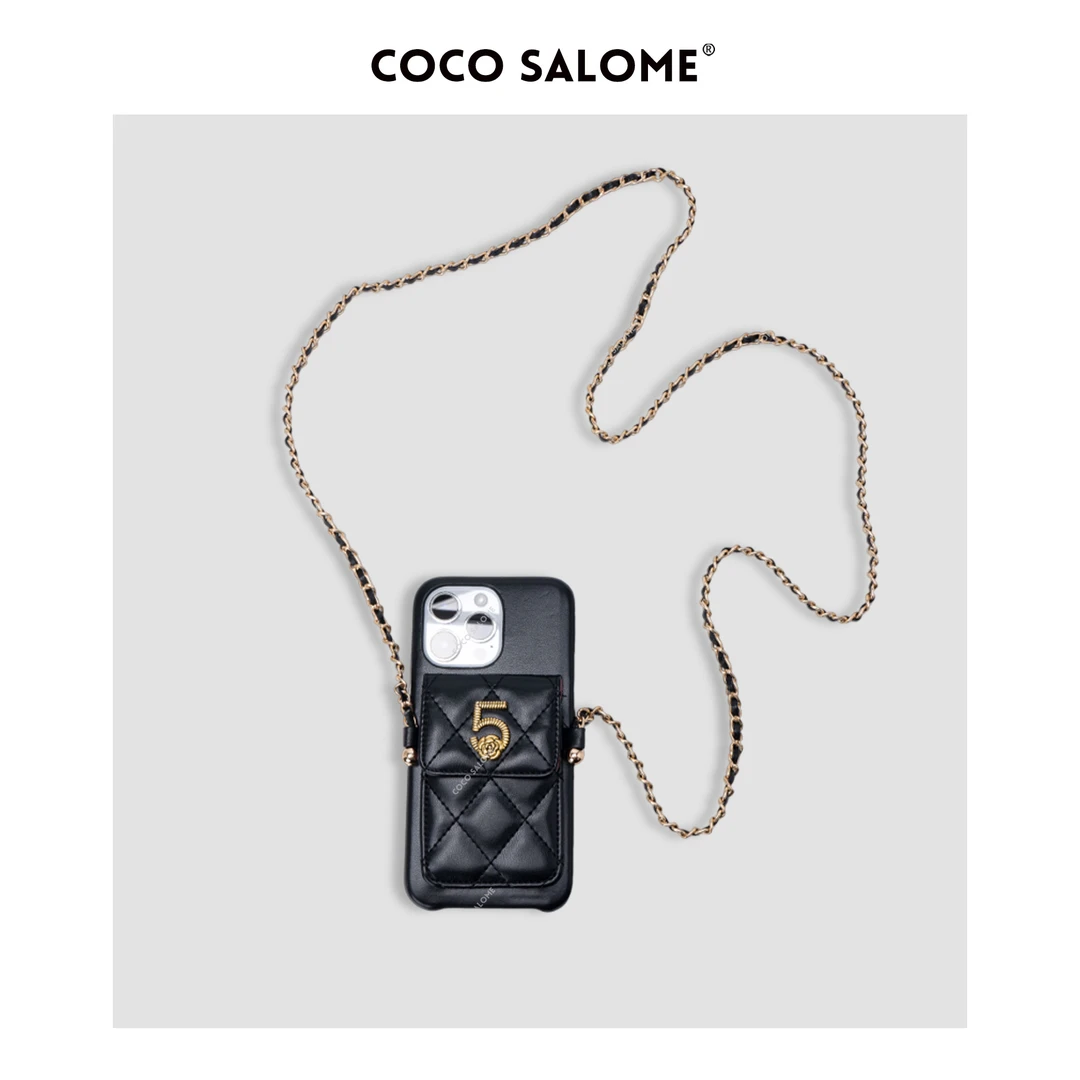 COCO SALOME【小香手机壳】挂脖可背斜挎防丢手机壳