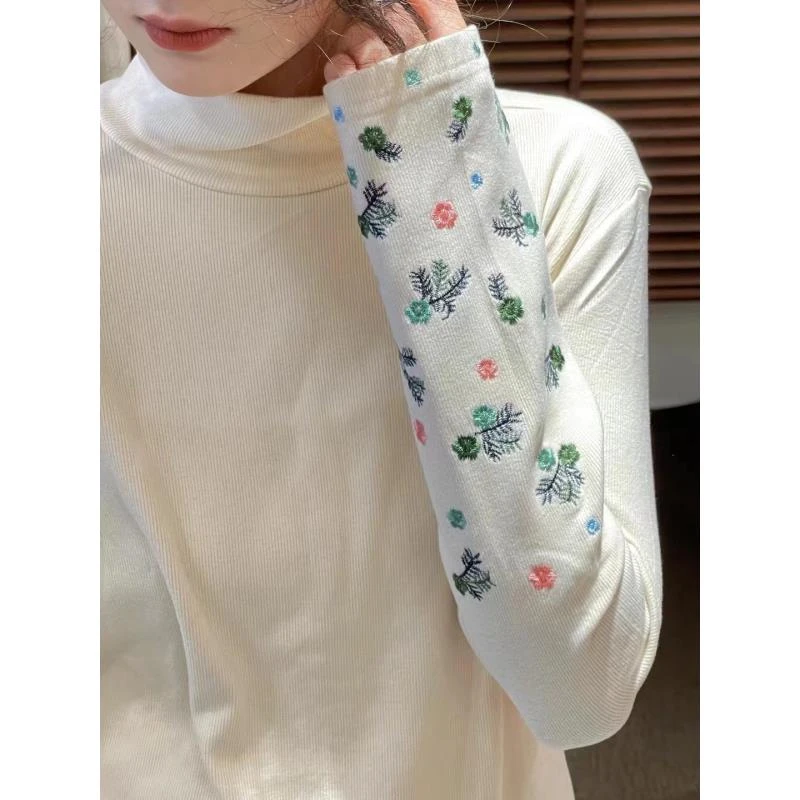 6022打底衫针织时尚宽松网红百搭长袖洋气