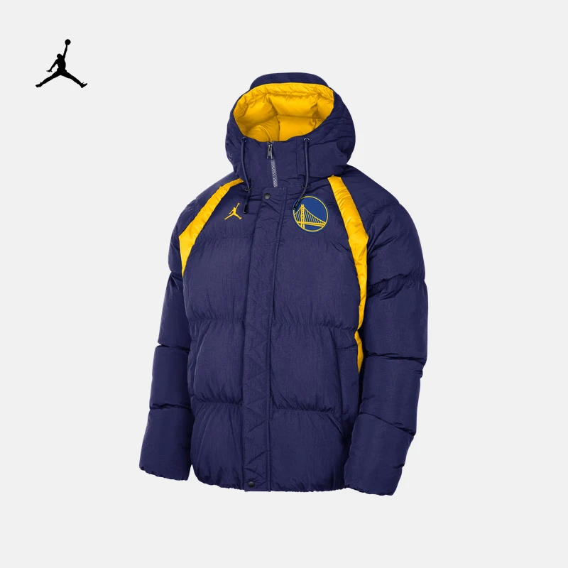 耐克（NIKE）Jordan金州勇士队NBA 男子全长拉链开襟夹克DN9773-421