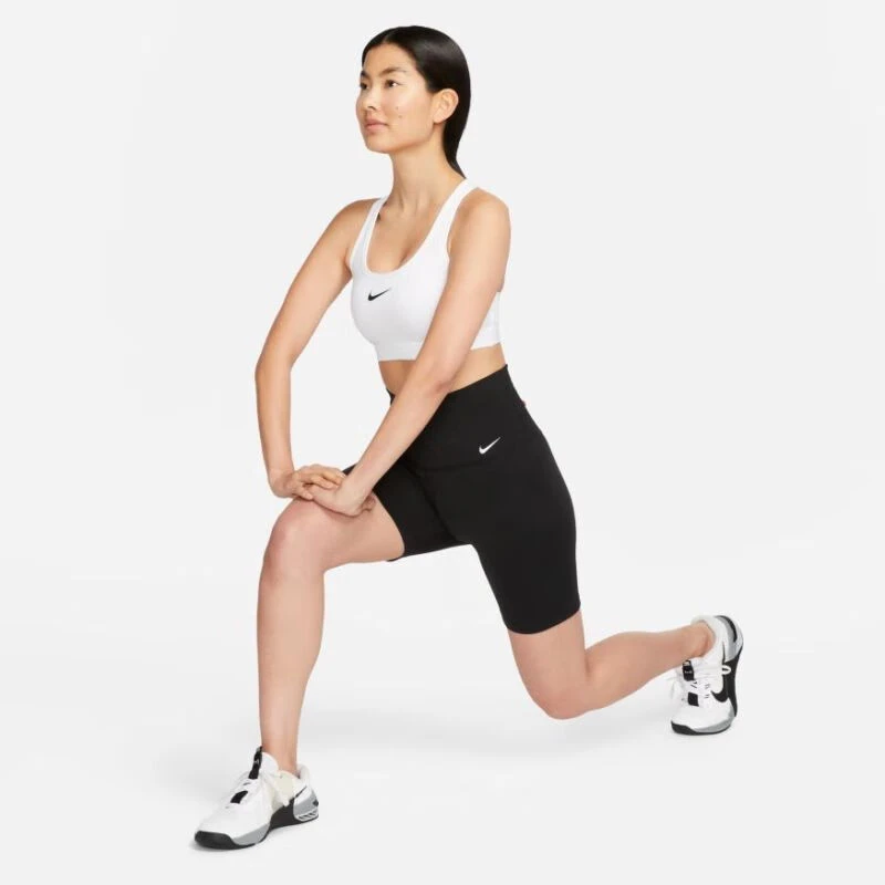 耐克（NIKE）Swoosh 女子中强度支撑速干衬垫运动内衣DX6822-100