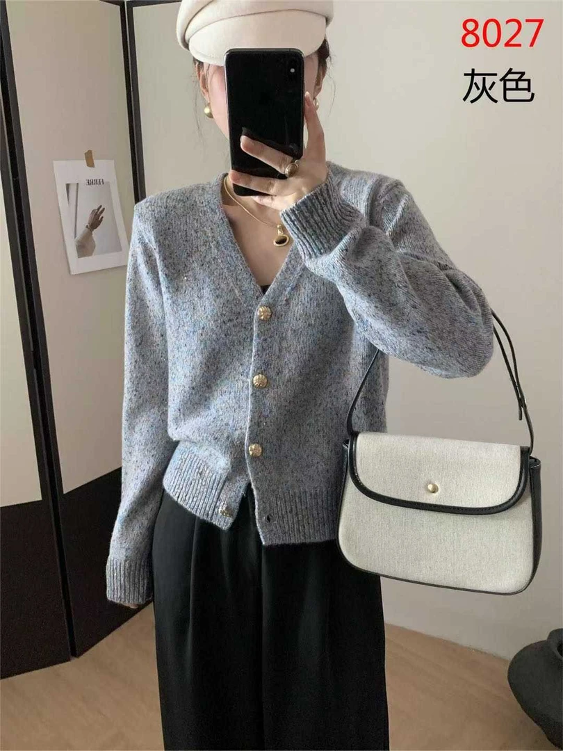 101-200秋冬长袖百搭穿搭内搭羊毛灰色春秋毛衣慵懒风上衣针织衫