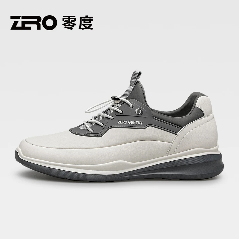 ZRO零度舒适时尚休闲户外男秋季潮鞋低帮软底百搭真皮休闲鞋8030