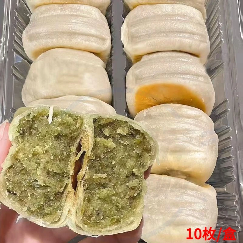 正宗绿豆冰皮传统糕点早餐绿豆饼下午茶小吃食包邮 食品