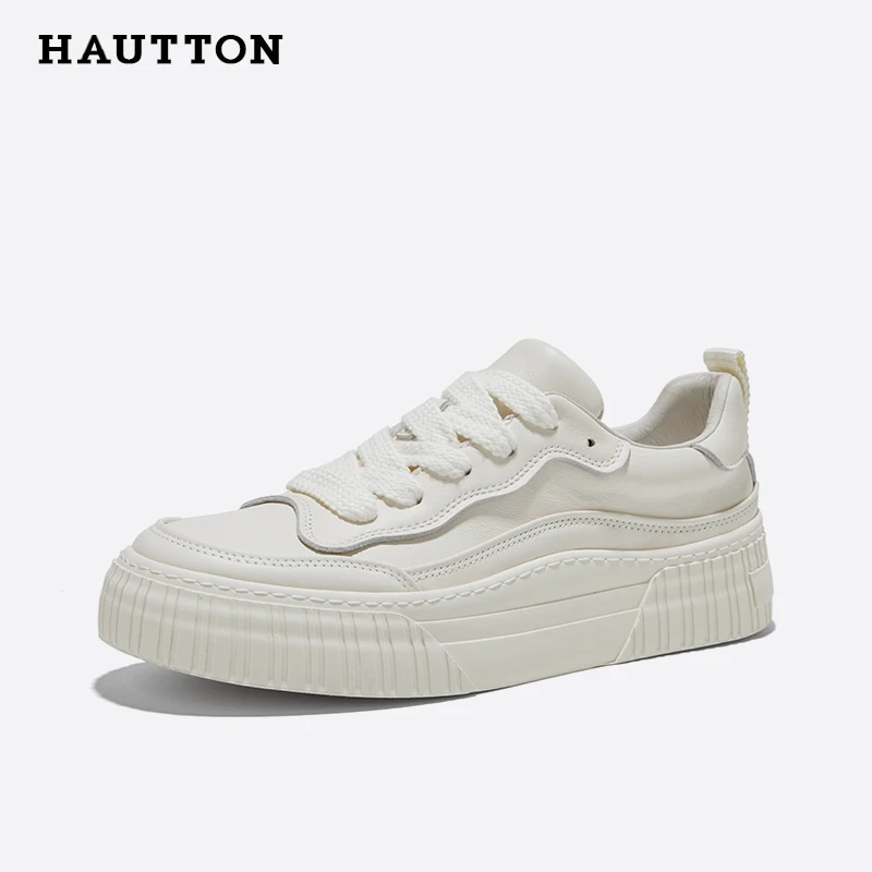 HAUT TON/皓顿鞋子小白鞋运动板鞋百搭秋季休闲鞋厚底933XB3452