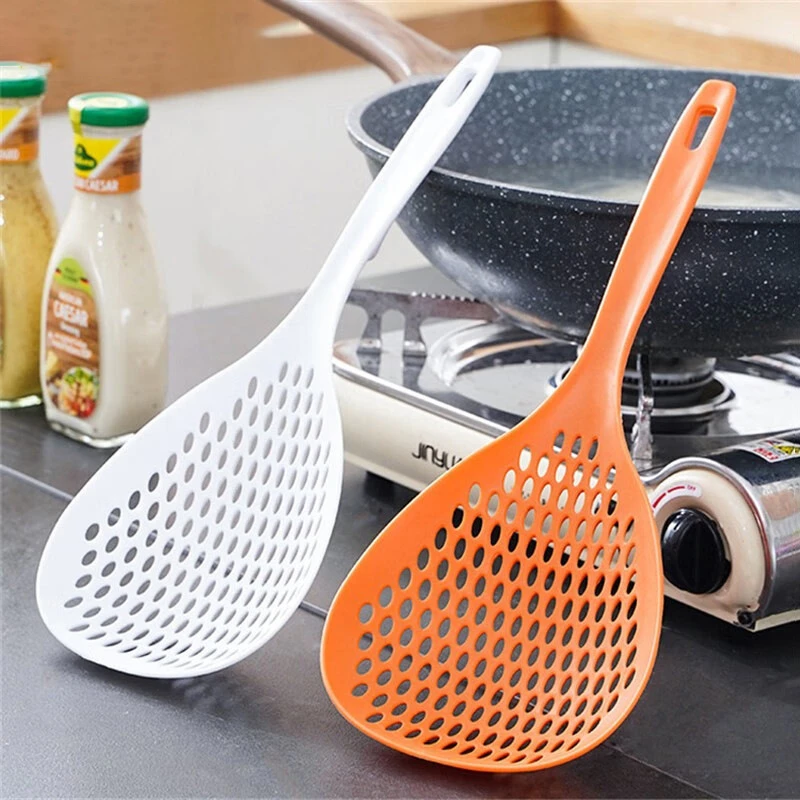 【1个漏勺颜色随机】家用厨房日式耐高温大漏勺面条捞勺笊篱沥水勺
