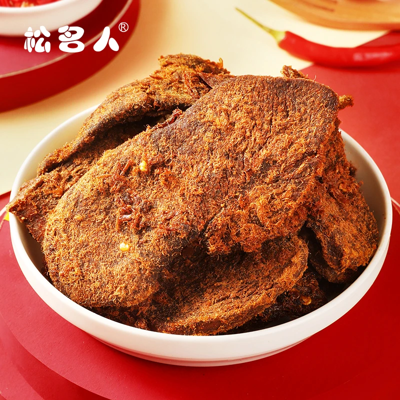 低卡鸡胸肉干网红零食饱腹解馋耐吃即食酱香香辣袋装嚼劲道香辣味