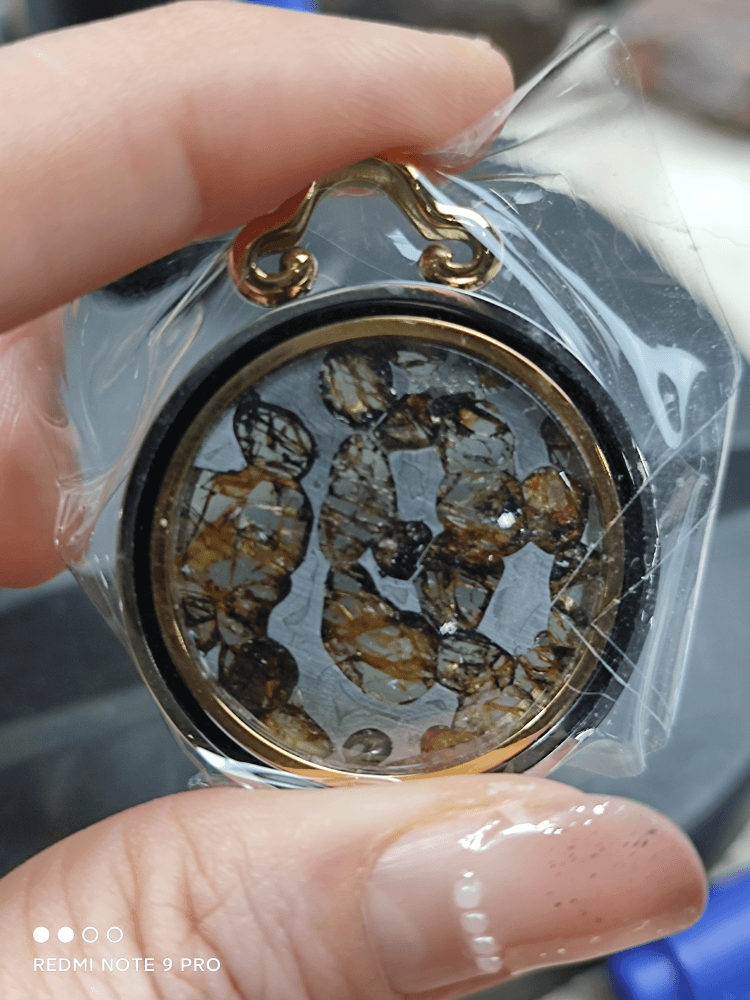 肯尼亚橄榄石铁镍金属制品，包边钛钢