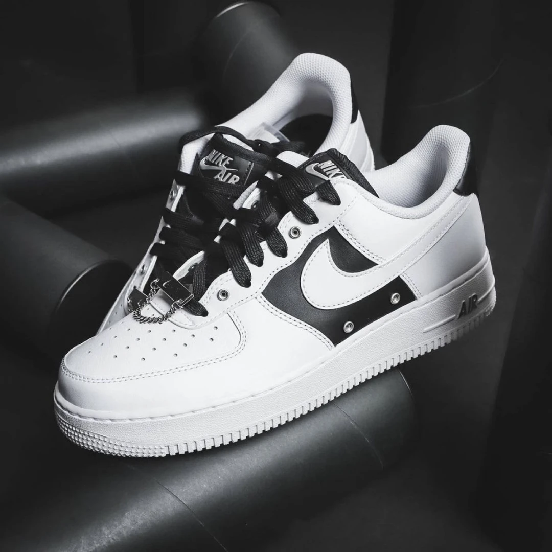 NIKE/耐克男款白黑AF1低帮潮百搭流运动鞋DA8571100