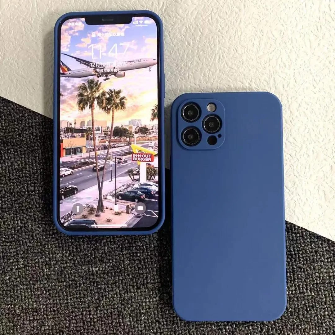 苹果14手机壳13promax液态硅胶软iPhone12直边11全包xr防摔8p软壳