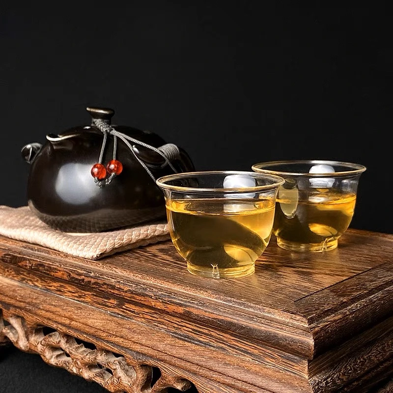 一次性品茶杯试饮杯子航空杯小号迷你功夫茶品尝杯硬塑品酒杯透明