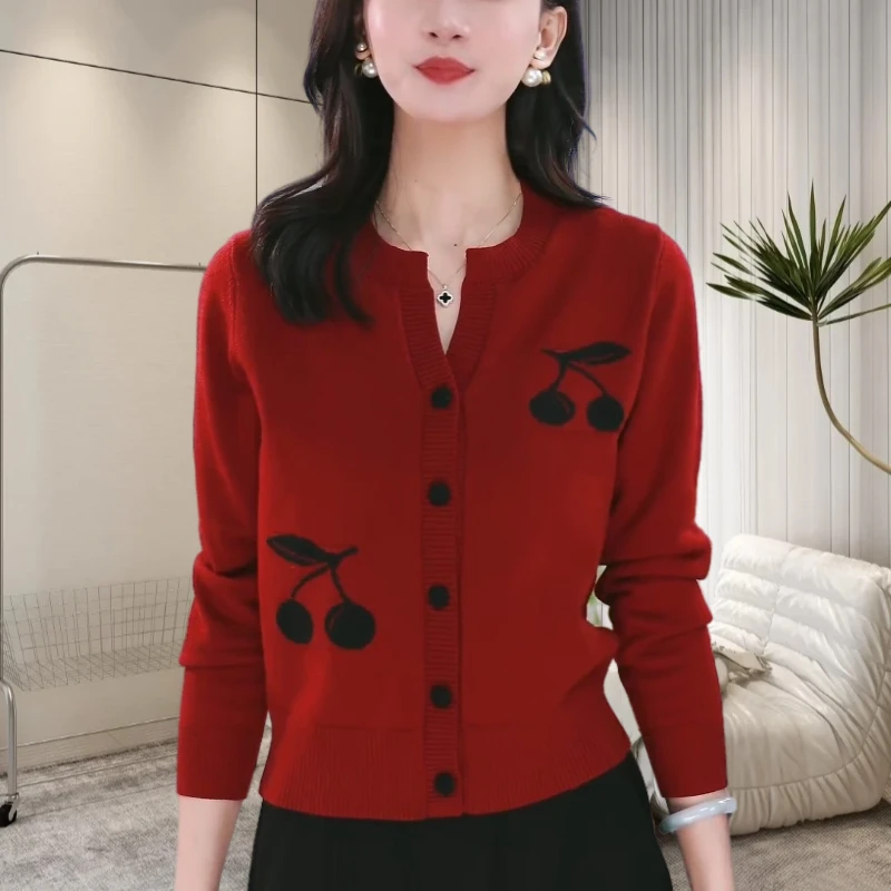 高档优雅气质针织衫女2024年秋冬百搭显瘦减龄遮肉V领打底上衣女