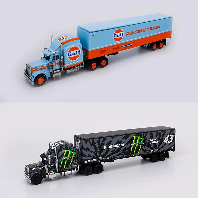 Fine works64 1/64 彼得比尔特 合金半挂拖车 车厢顶可拆卸