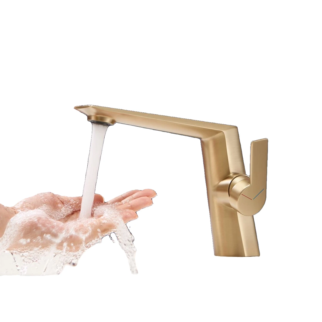 全铜冷热面盆水龙头