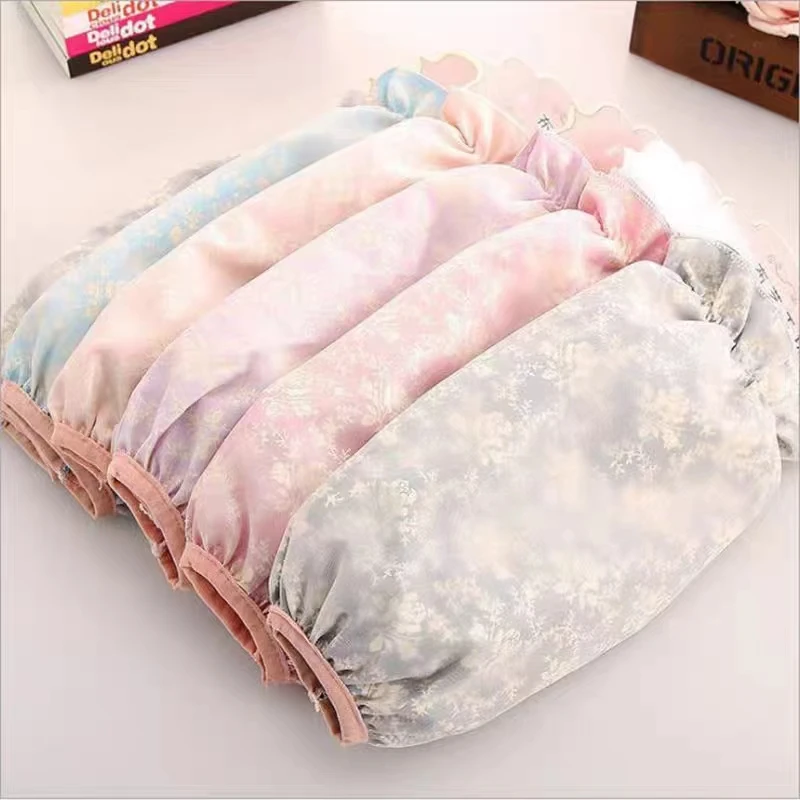 新款袖套家用女长款双层工作家务防脏透气成人男女