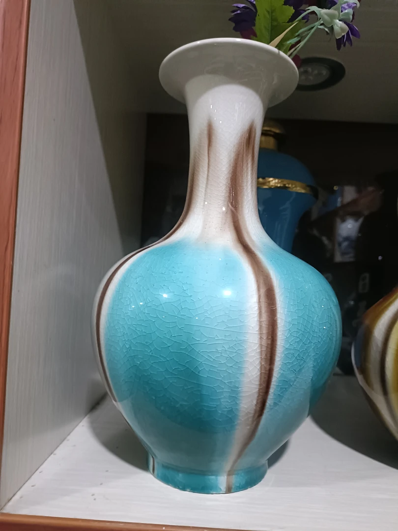 景德镇陶瓷礼花釉赏瓶