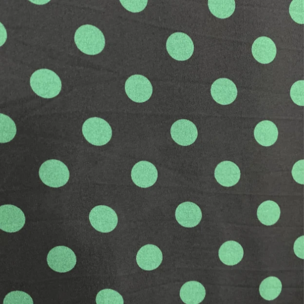平纹四面弹绿点点梭织面料【不支持7天无理由 】