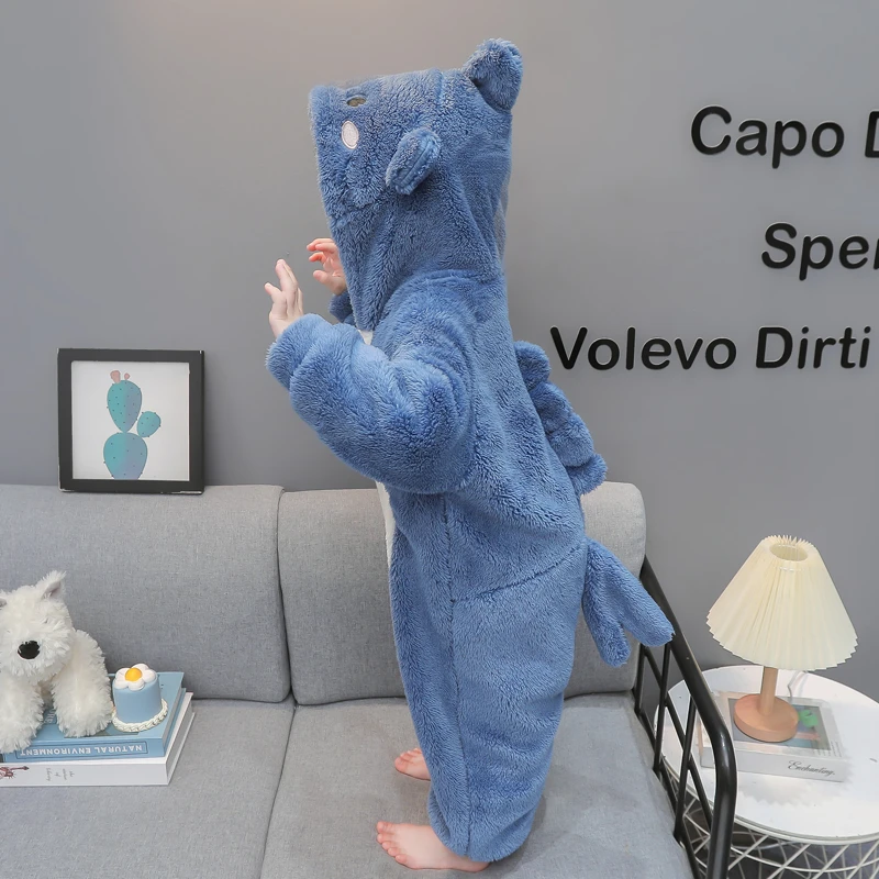 儿童连体睡衣2秋冬加厚珊瑚绒1-3岁男女孩宝宝法兰绒婴儿防踢睡袋