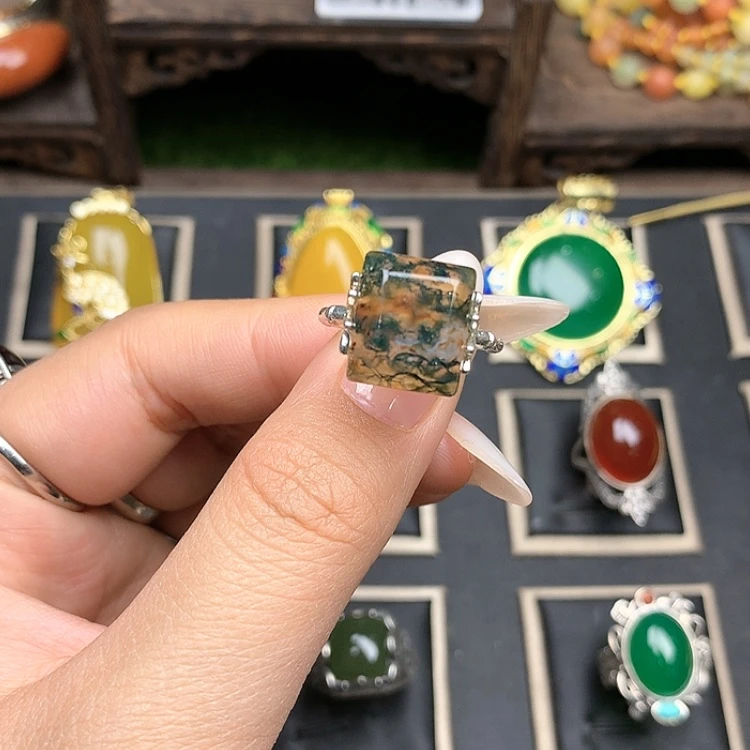 【闪购商品】玛瑙/玉髓戒指未镶嵌