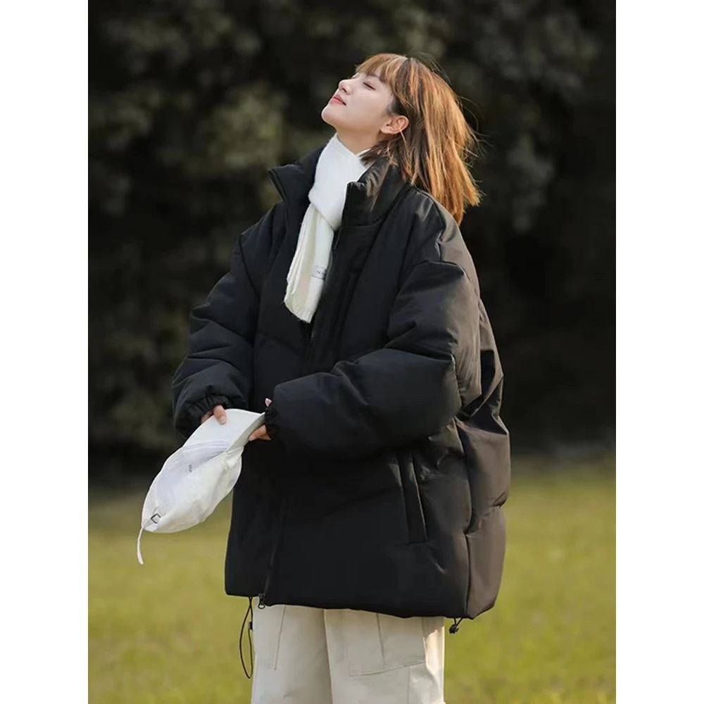 0187 3XL1 5XL5国潮牌立领面包服宽松休闲防寒保暖棉服外套