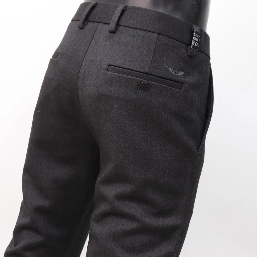 93710秋冬新款深灰色男士休闲裤