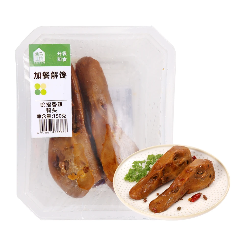 盒马工坊 香辣鸭头 150g