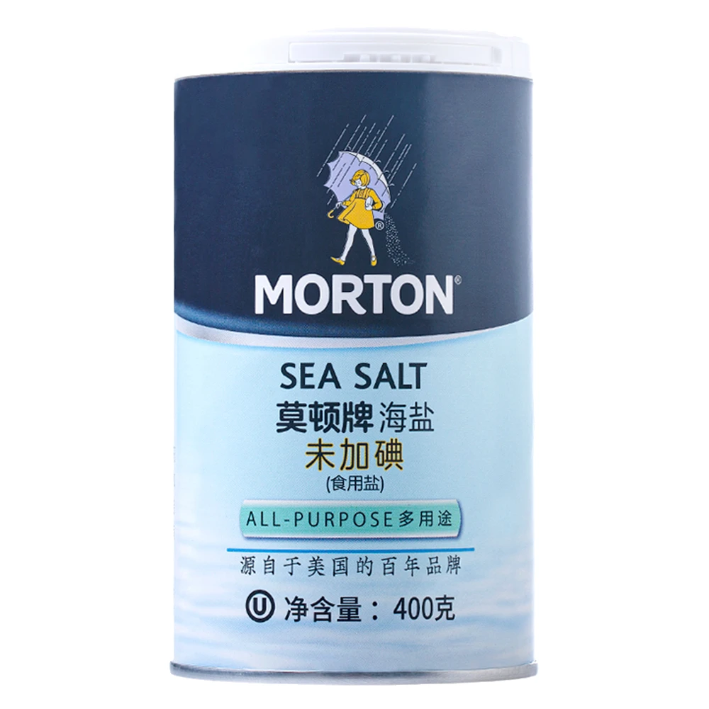 莫顿牌 未加碘海盐 400g