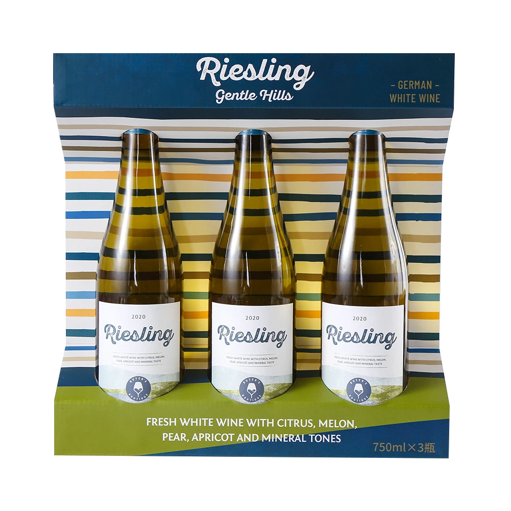 盒马酩品 温柔山丘雷司令半甜白葡萄酒 750ml*3 德国进口