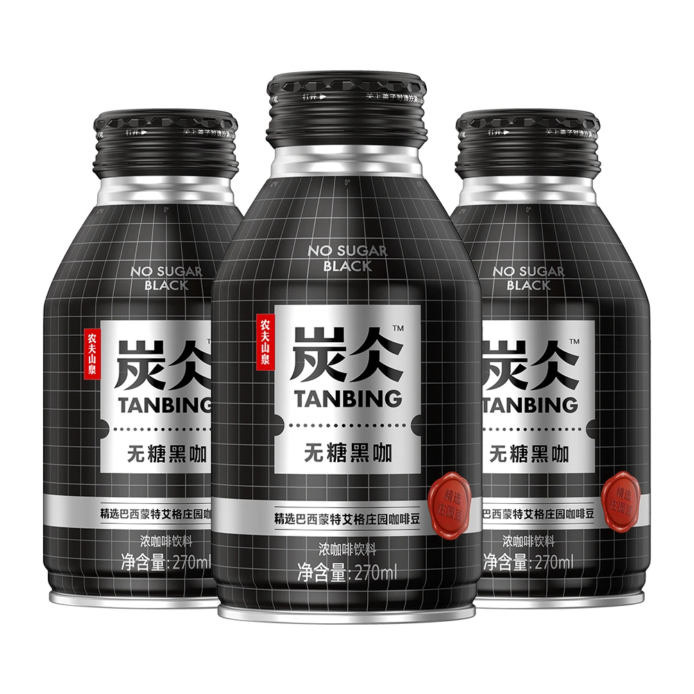 农夫山泉 炭仌 无糖黑咖 270ml*3