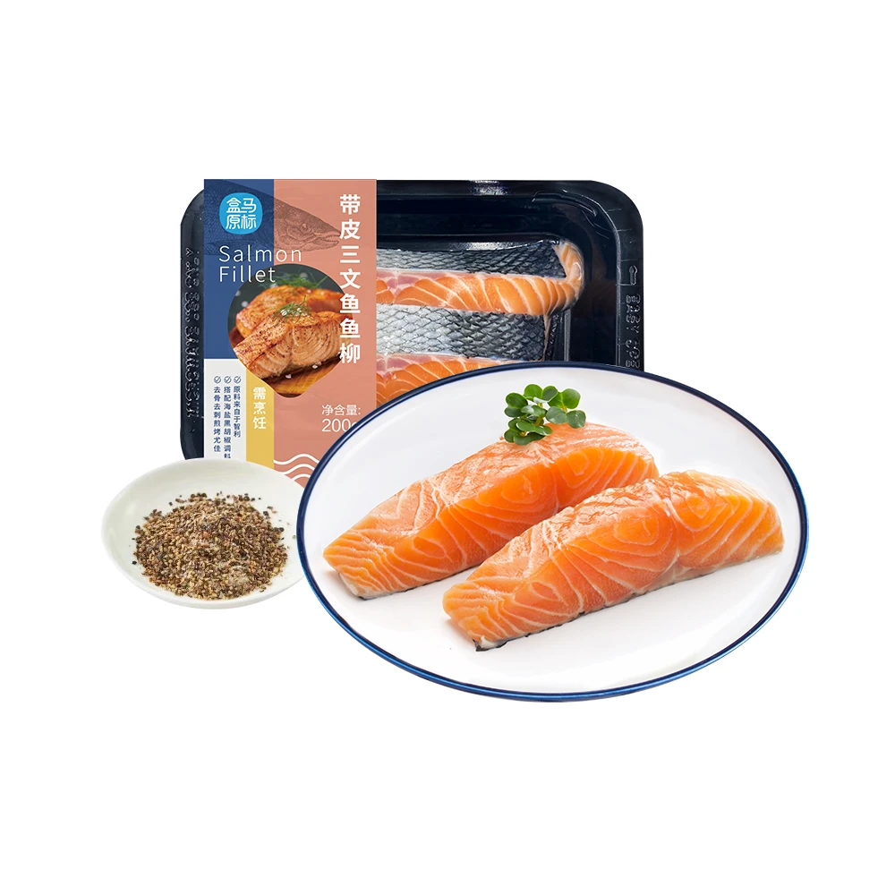 【需烹饪】带皮三文鱼鱼柳 200g