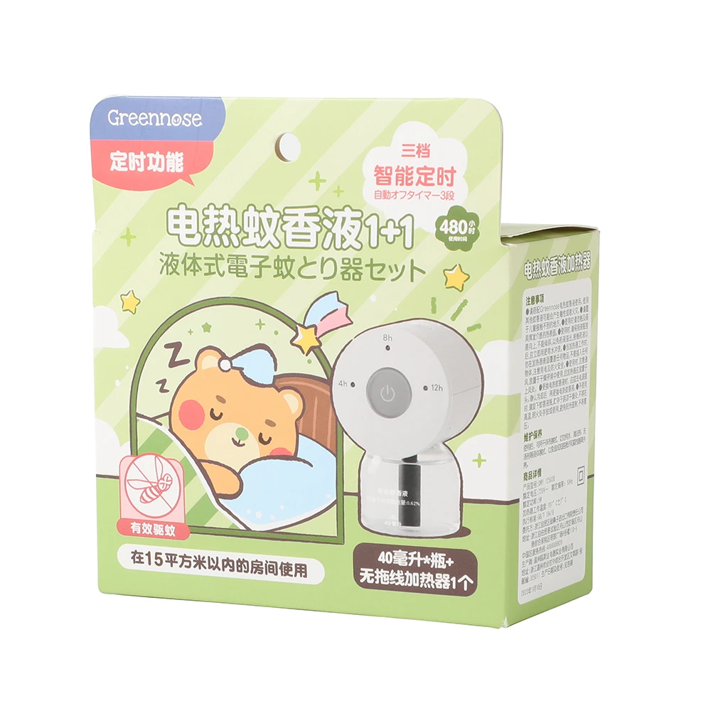 Greennose/绿鼻子 电热蚊香液 40ml+无拖线加热器 1个