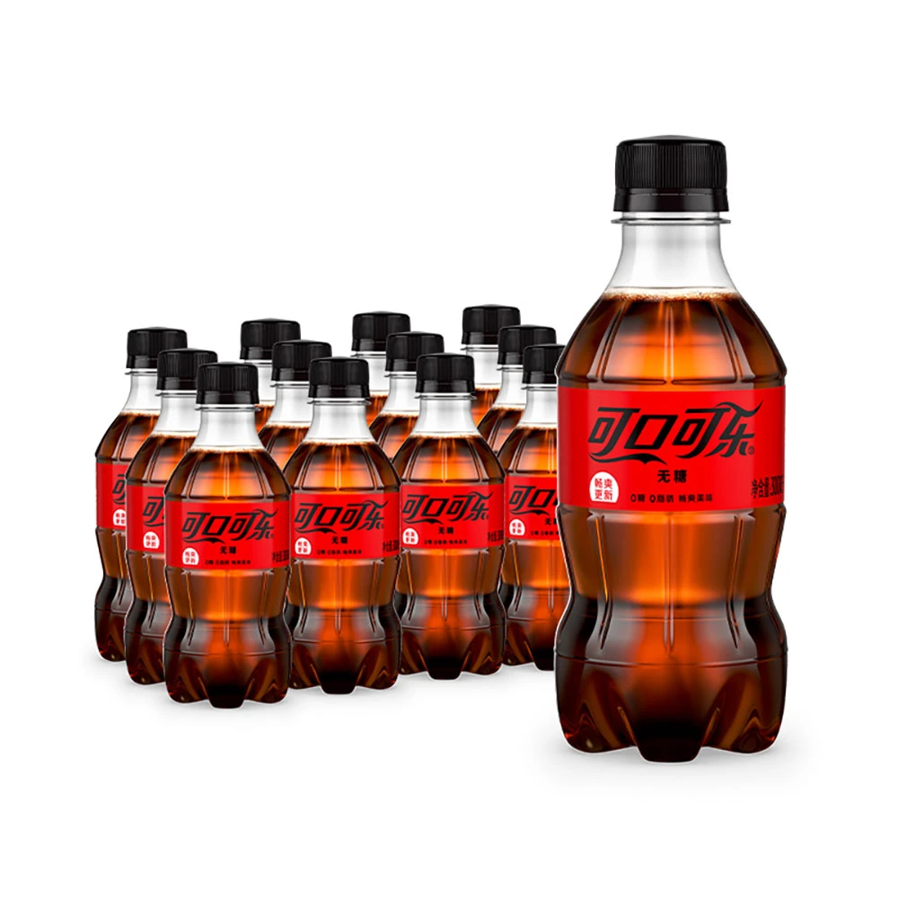 可口可乐 零度 汽水 无糖 300ml*12