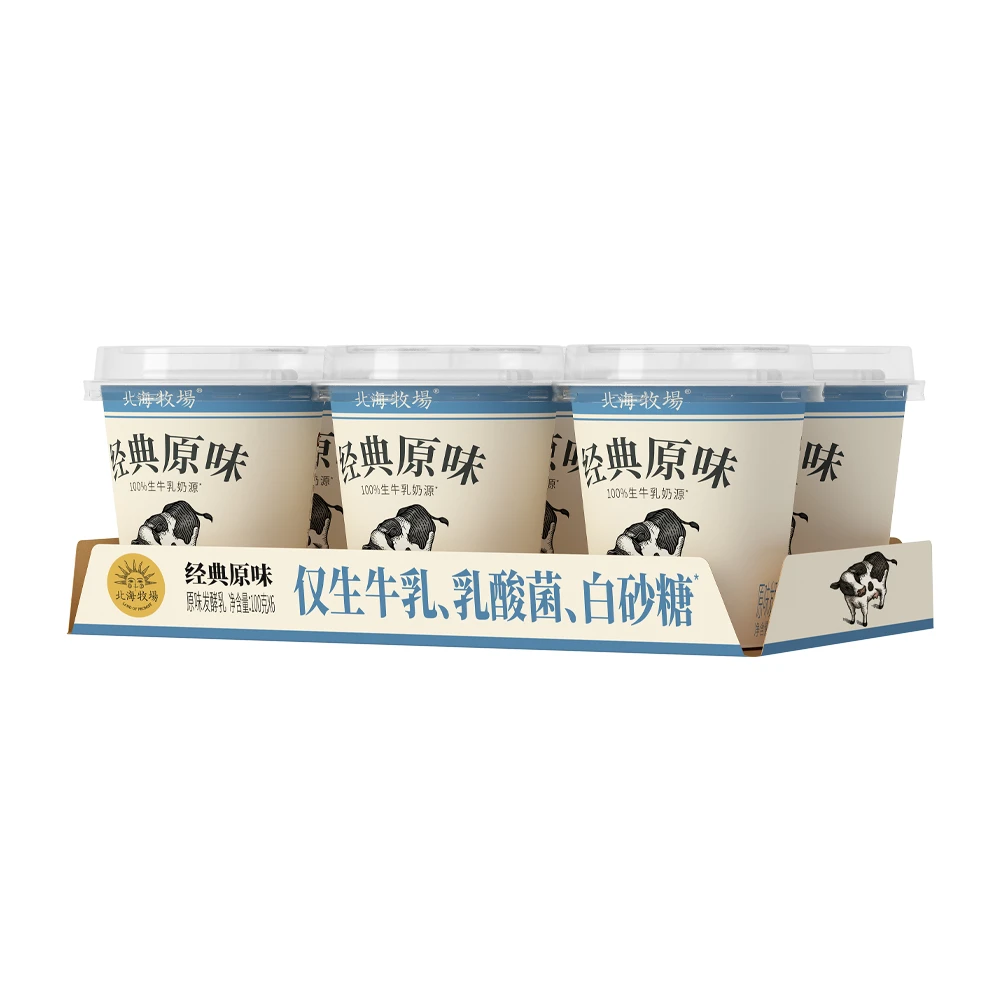 北海牧场 经典原味发酵乳 100g*6