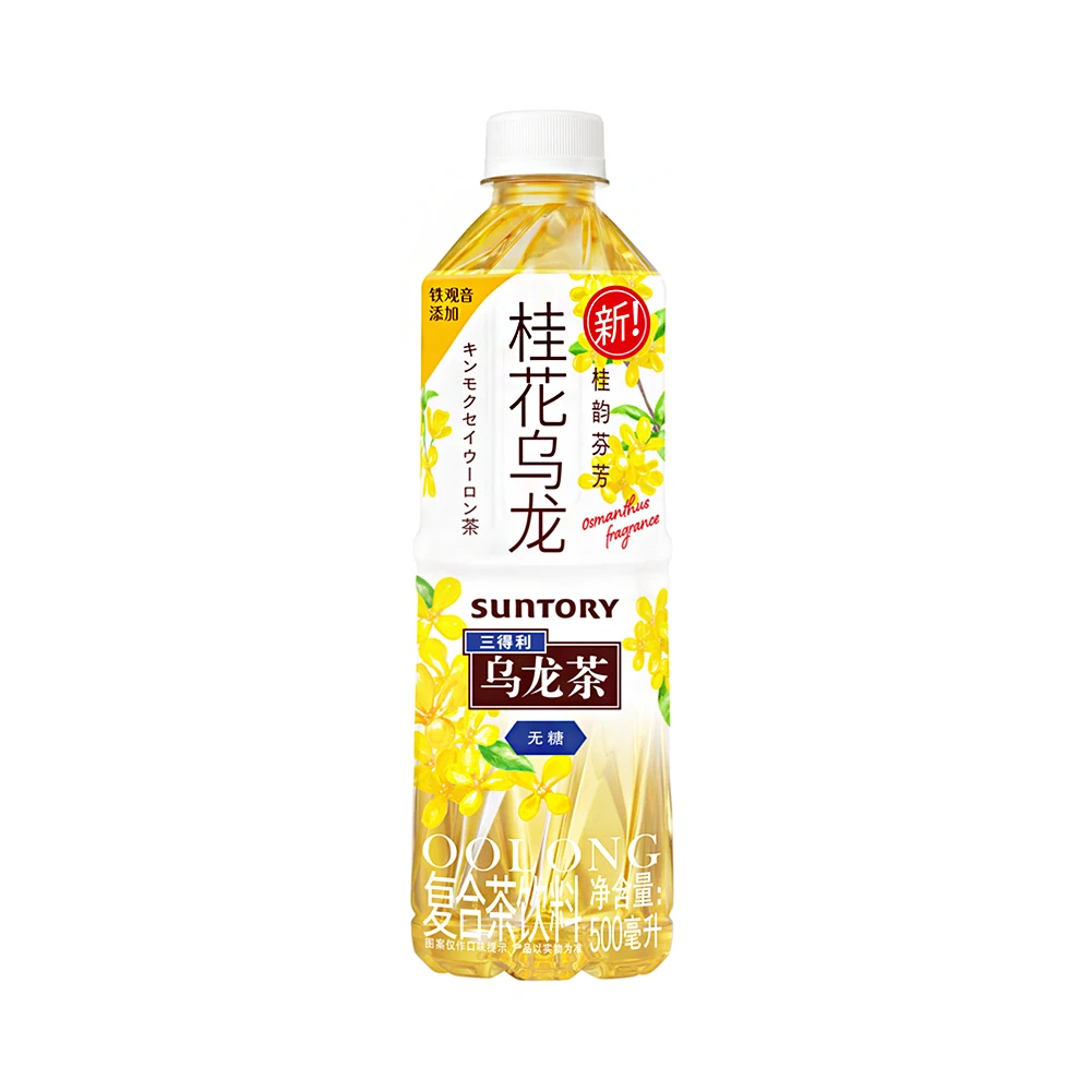 三得利 桂花乌龙茶饮料 无糖 500ml