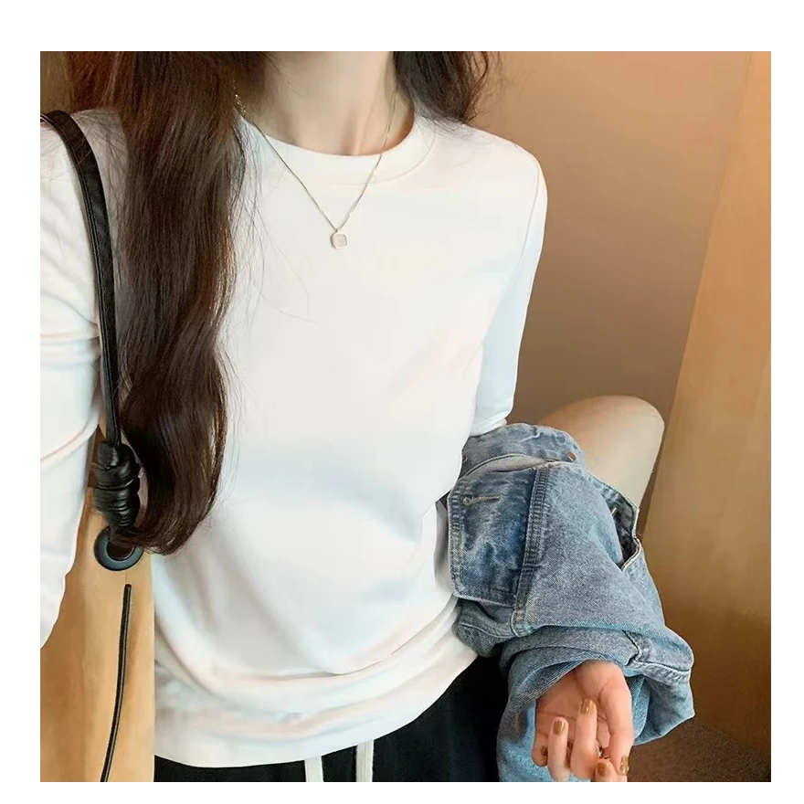 Miss•赵女装【PL家】超推荐‘‘圆领打底上衣棉T