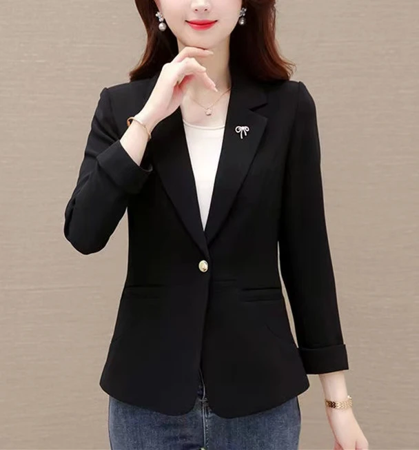 高级感职业女装西服西装外套轻奢气质时尚精致女人上班族靓丽8202