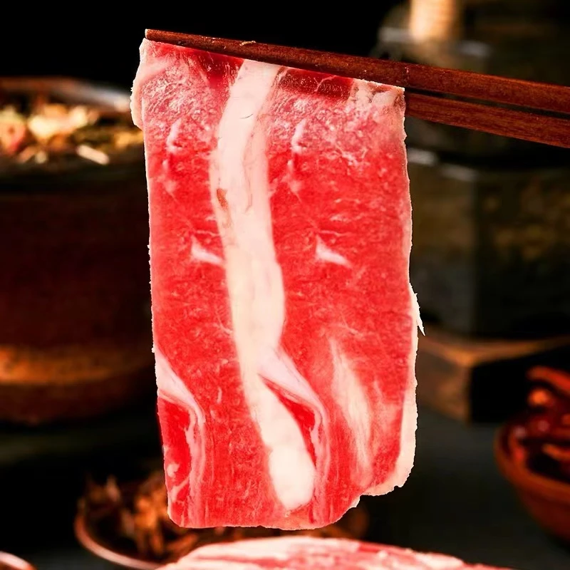 【可爱推荐】新鲜原切牛肉片 精品肥牛片 火锅食材 100g/包