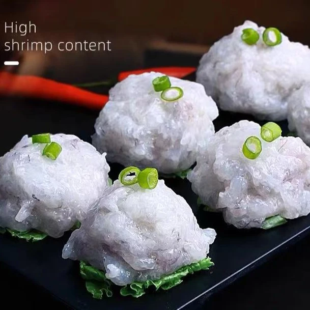 高含量虾滑 中秋活动 发12包 虾仁含量≥96％ 100g/包 +2汤菜