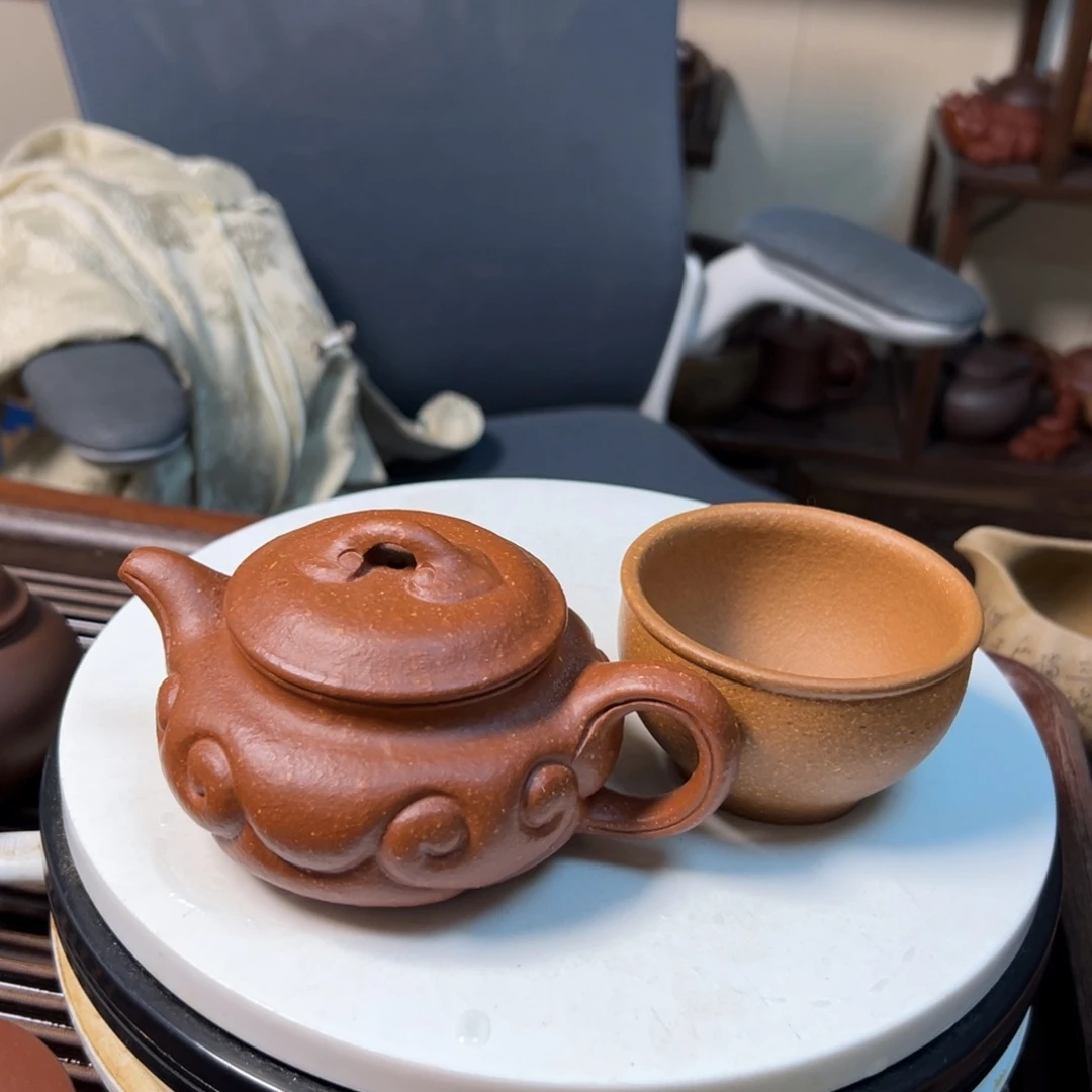 紫砂茶壶红将破如意仿古200
