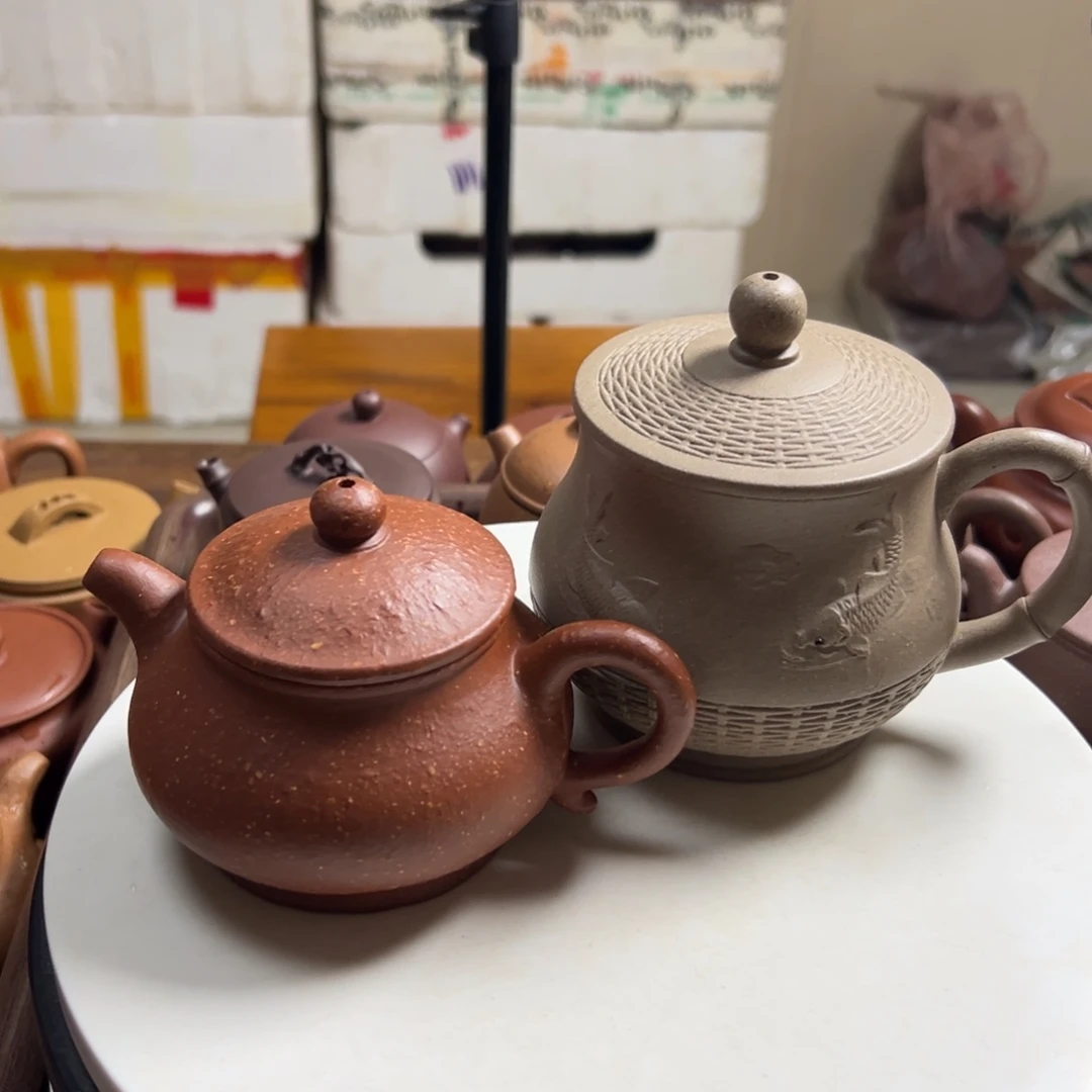 紫砂茶壶正*红将破潘壶200