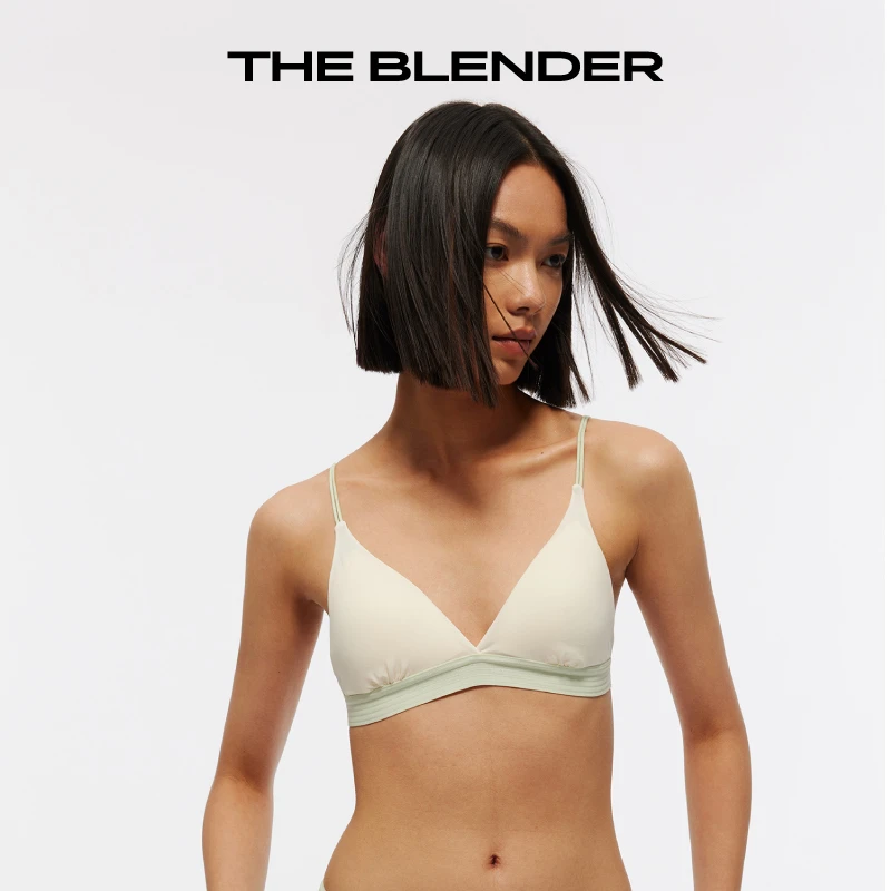 TheBlender 【唐发发专属】无钢圈撞色内衣女法式三角杯吊带