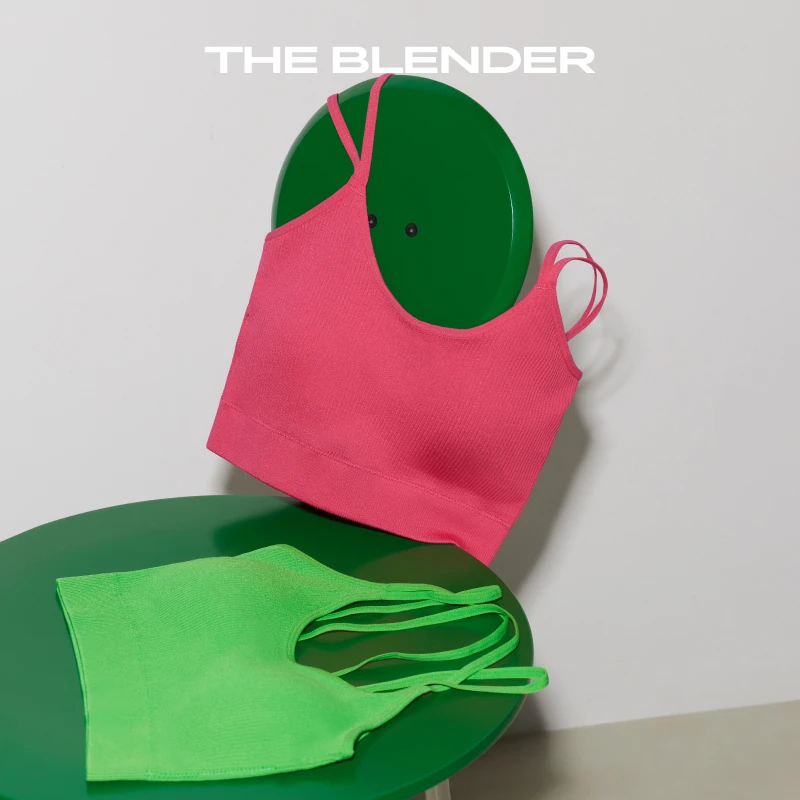 Theblender吊带背心内搭时髦美背打底薄款胸垫舒适ins风琥珀流光