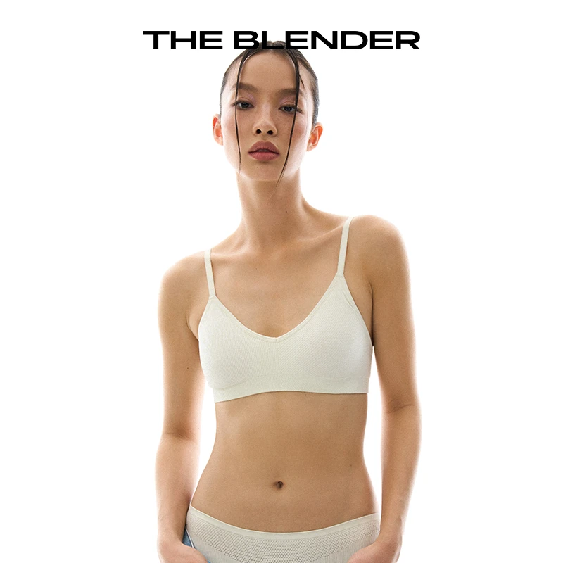 Theblender达人专属内衣文胸无缝针织三角杯V领背心款
